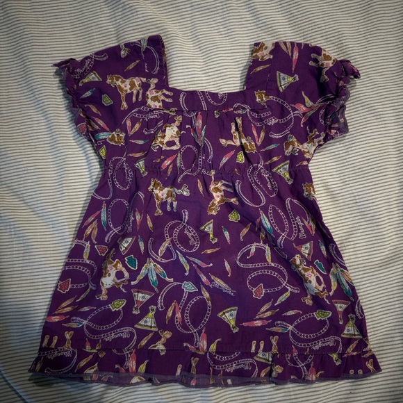 Purple Kids Shirt with Pattern - Picture 3 of 3